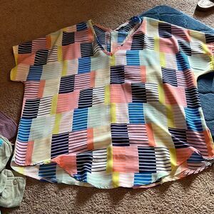 Michelle McDowell colorful blouse M